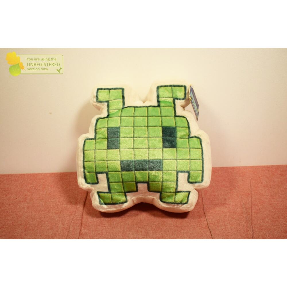 FAO Schwarz Retro Pixel Alien Toy Plush